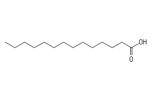 ミリスチン酸 C14H28O2 99% 500g Myristic acid 飽和脂肪酸 有機化合物標本 試料 テトラデカン酸 試薬