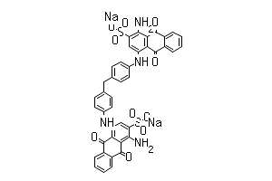 4,4′-[メチレンビス(4,1-フェニレン)ビスイミノ]ビス(1-アミノ-9,10-ジヒドロ-9,10-ジオキソ-2-アントラセンスルホン酸ナトリウム)