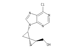 1S,3R)-4β-(6-クロロ-9H-プリン-9-イル)スピロ[2.2]ペンタン-1β 
