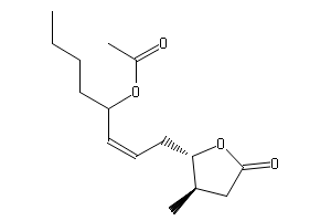 (3R,4S,6Z)-3-メチル-4-ヒドロキシ-8-アセトキシ-6-ドデセン酸γ-ラクトン
