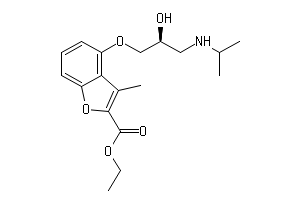 4-[(S)-2-ヒドロキシ-3-(イソプロピルアミノ)プロピルオキシ]-3-メチルベンゾフラン-2-カルボン酸エチル